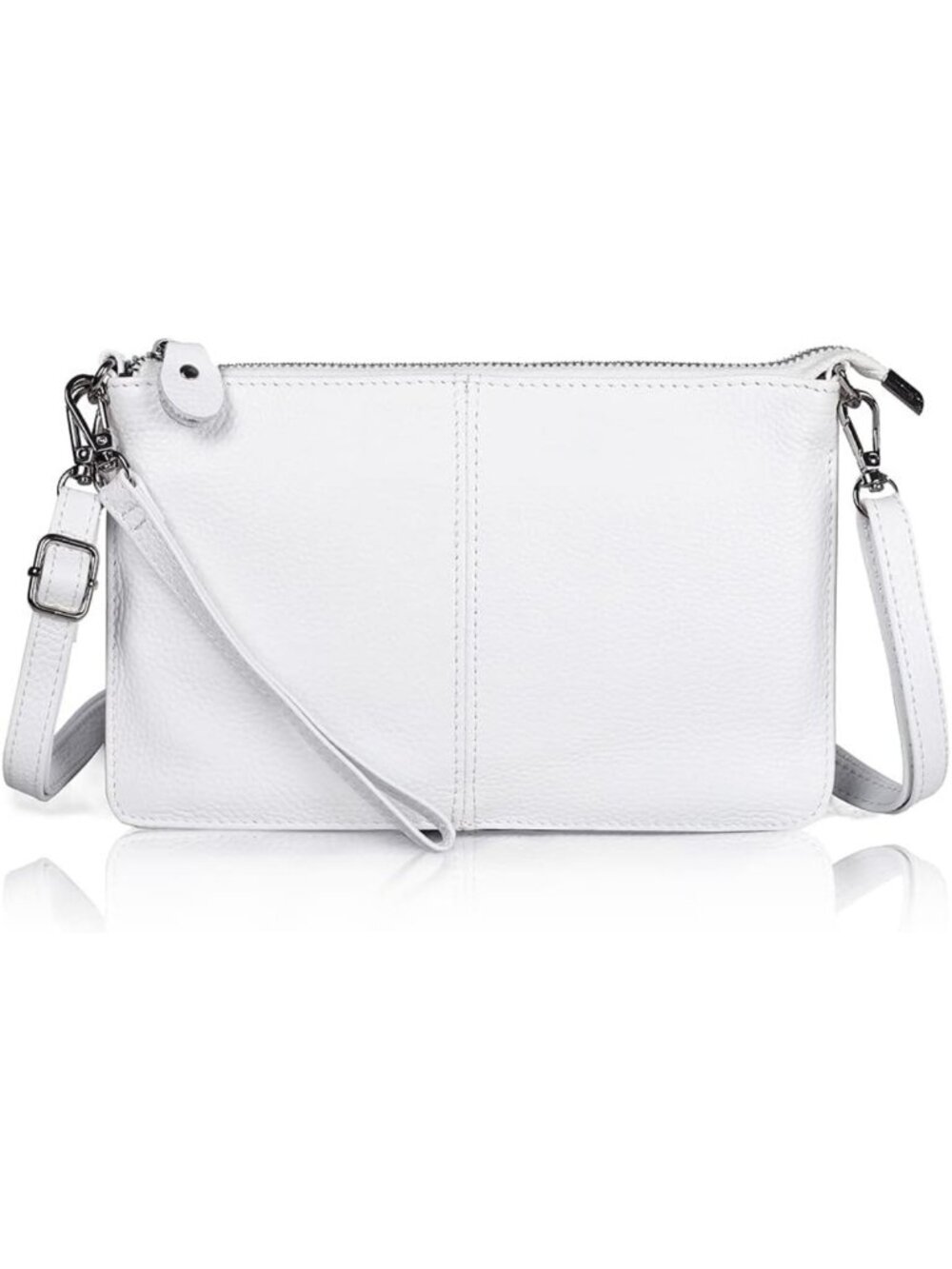Genuine Leather Small Crossbody Bag & Wristlet Wallet for Women - Chic Purses